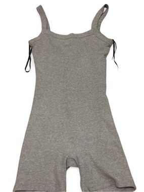 Forever 21 Light Gray Ribbed Romper